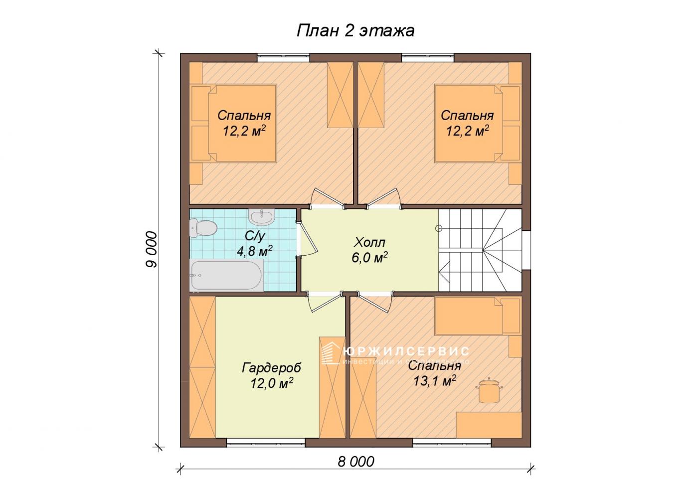 Дом каркасный Турин (10,5х8) — фото 5