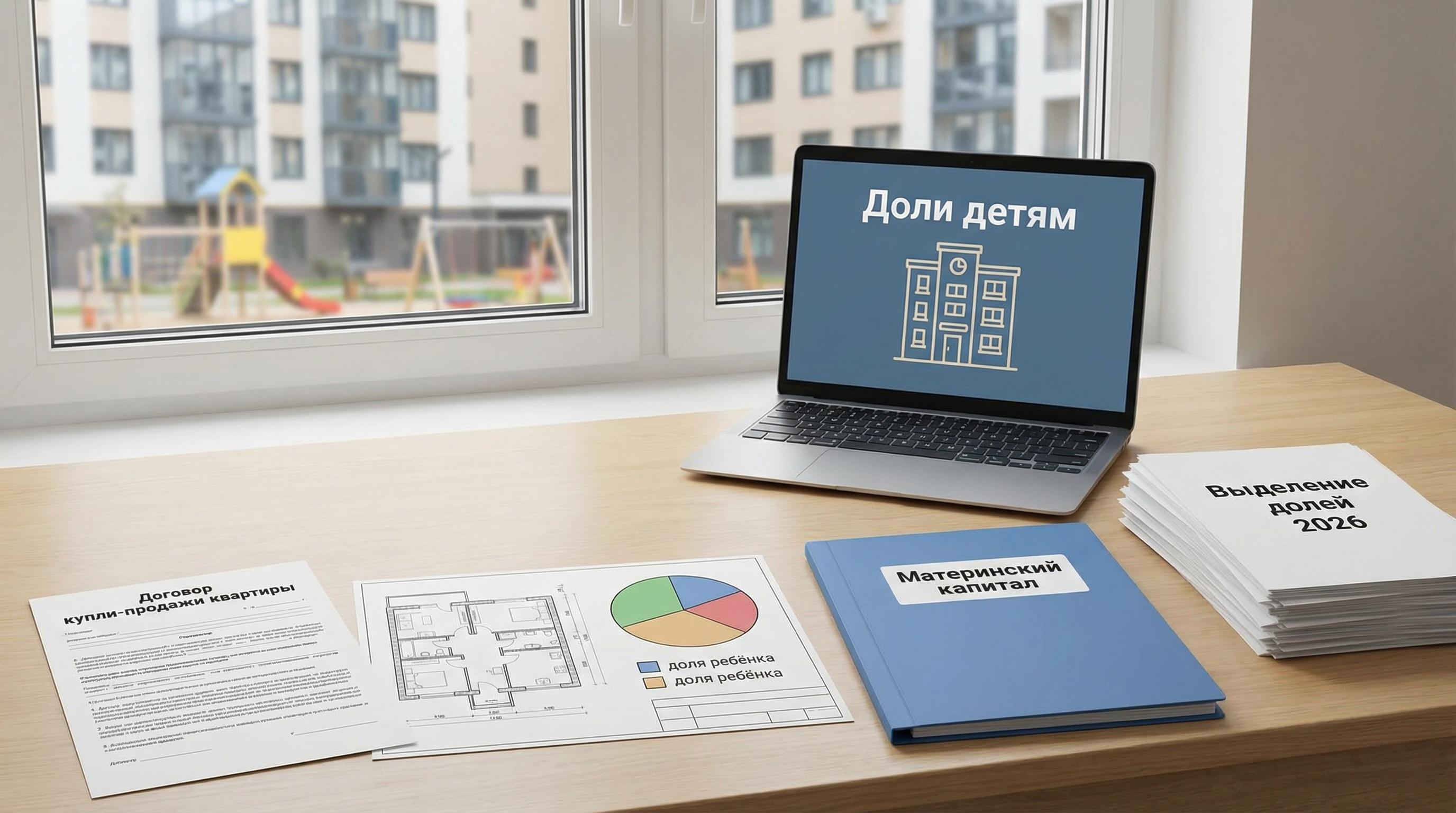 Выделение долей детям при использовании материнского капитала: пошаговая инструкция 2026 | Домодедово